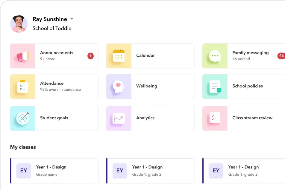 Screenshot of product demo