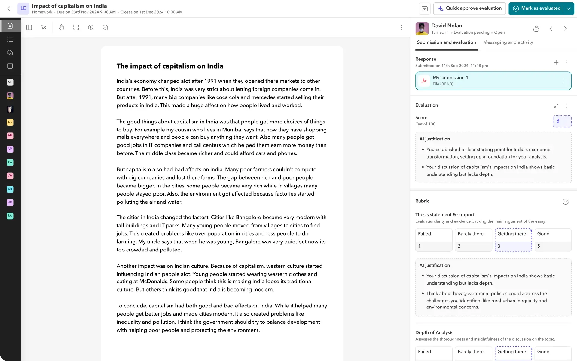 Feedback & Grading Assistant